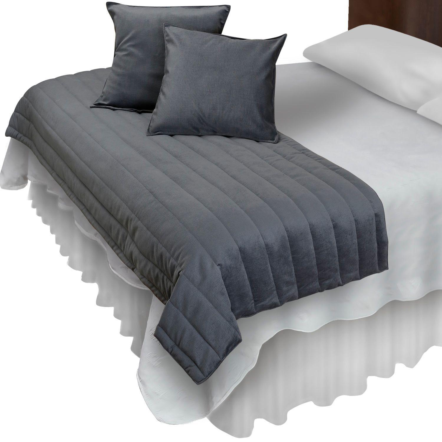 Piecera Con Fundas Sk Velvet Grafito Reversible-0