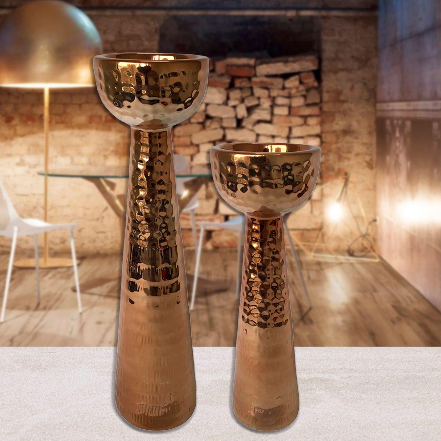 Portavela Decorativo Sicilia Grande Copper-4