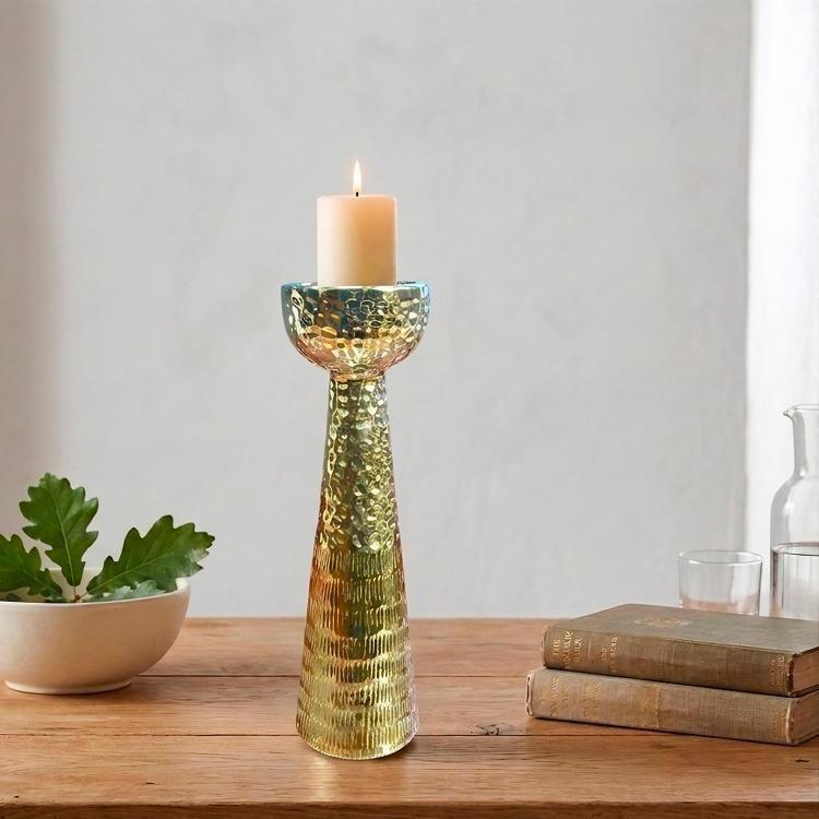 Portavela Decorativo Sicilia Grande Gold-3