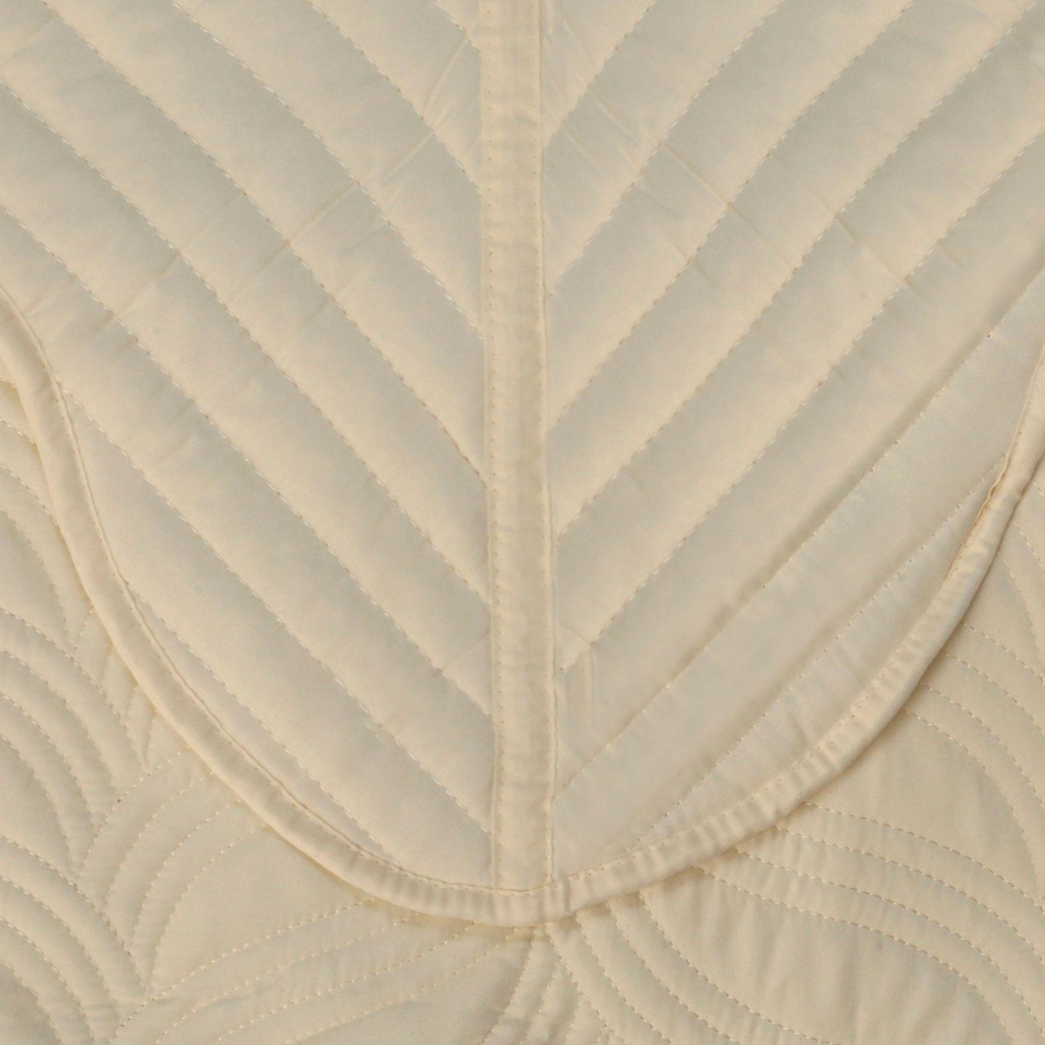 Quilt Bordado 1,5 Plazas Versailles Amarillo Pastel-2