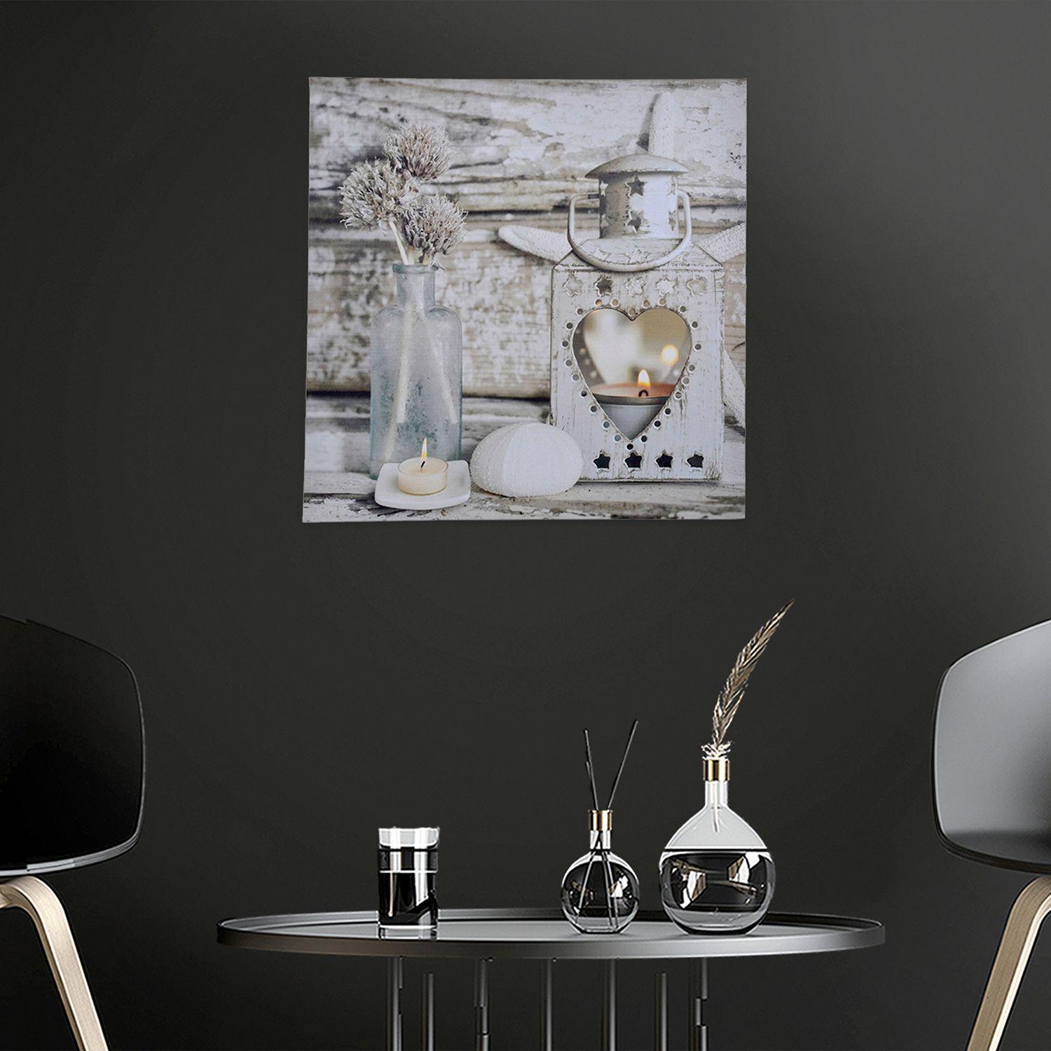 Cuadro Mural con Luces Led Farol-3