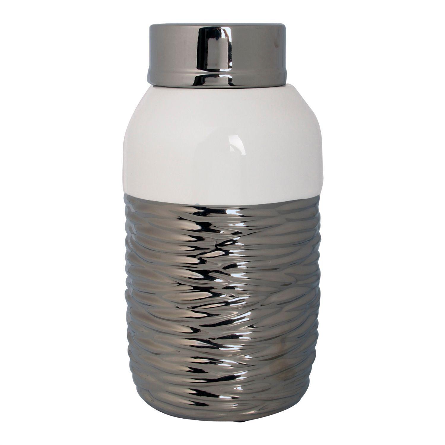 Anfora Decorativa Marsella Silver Grande-0