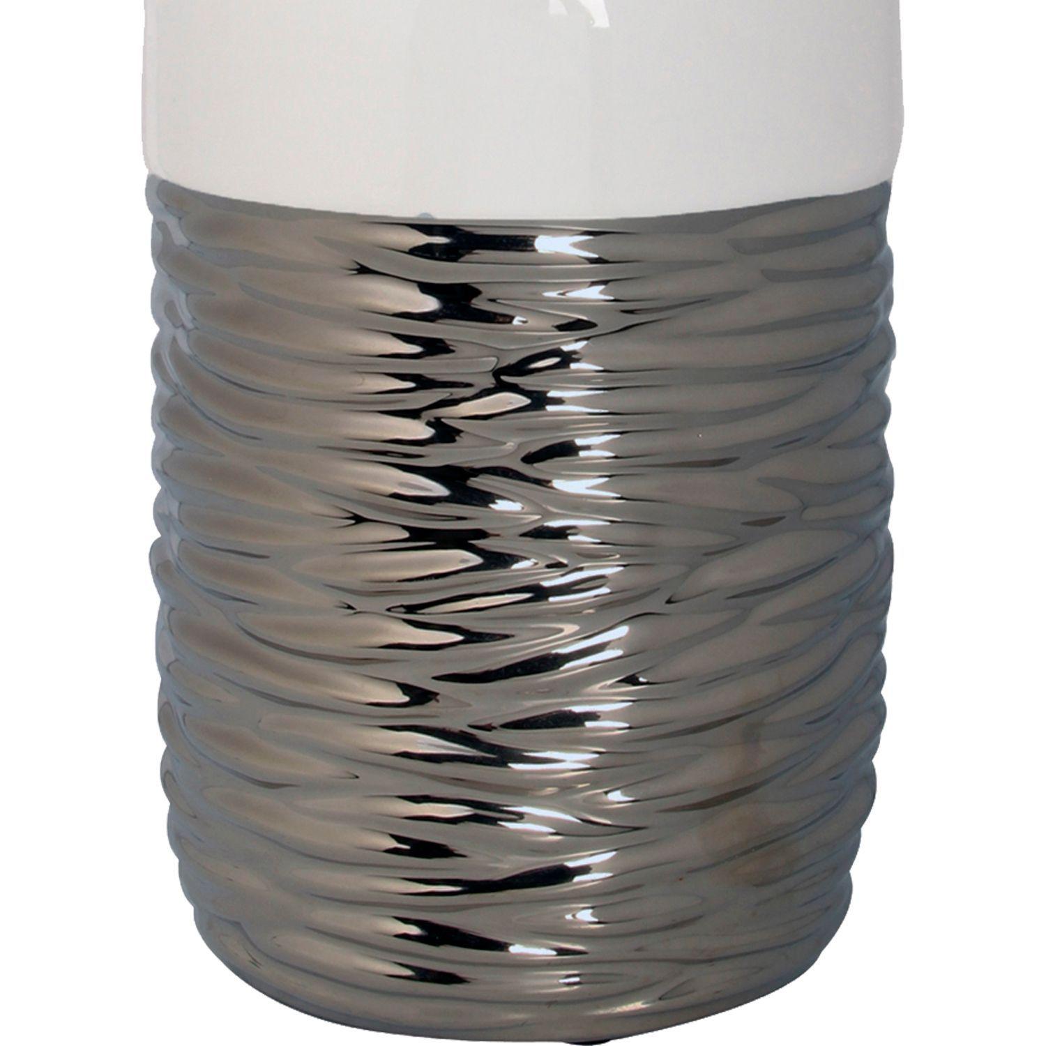 Anfora Decorativa Marsella Silver Grande-1