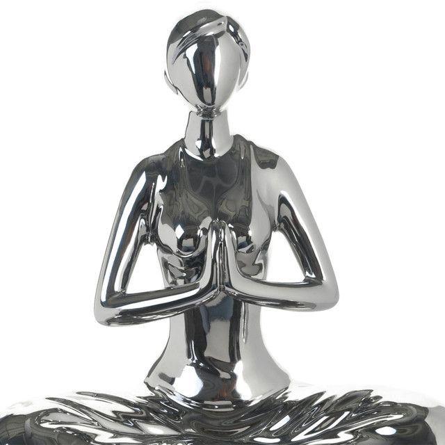 Figura Decorativa Namaste Silver-1