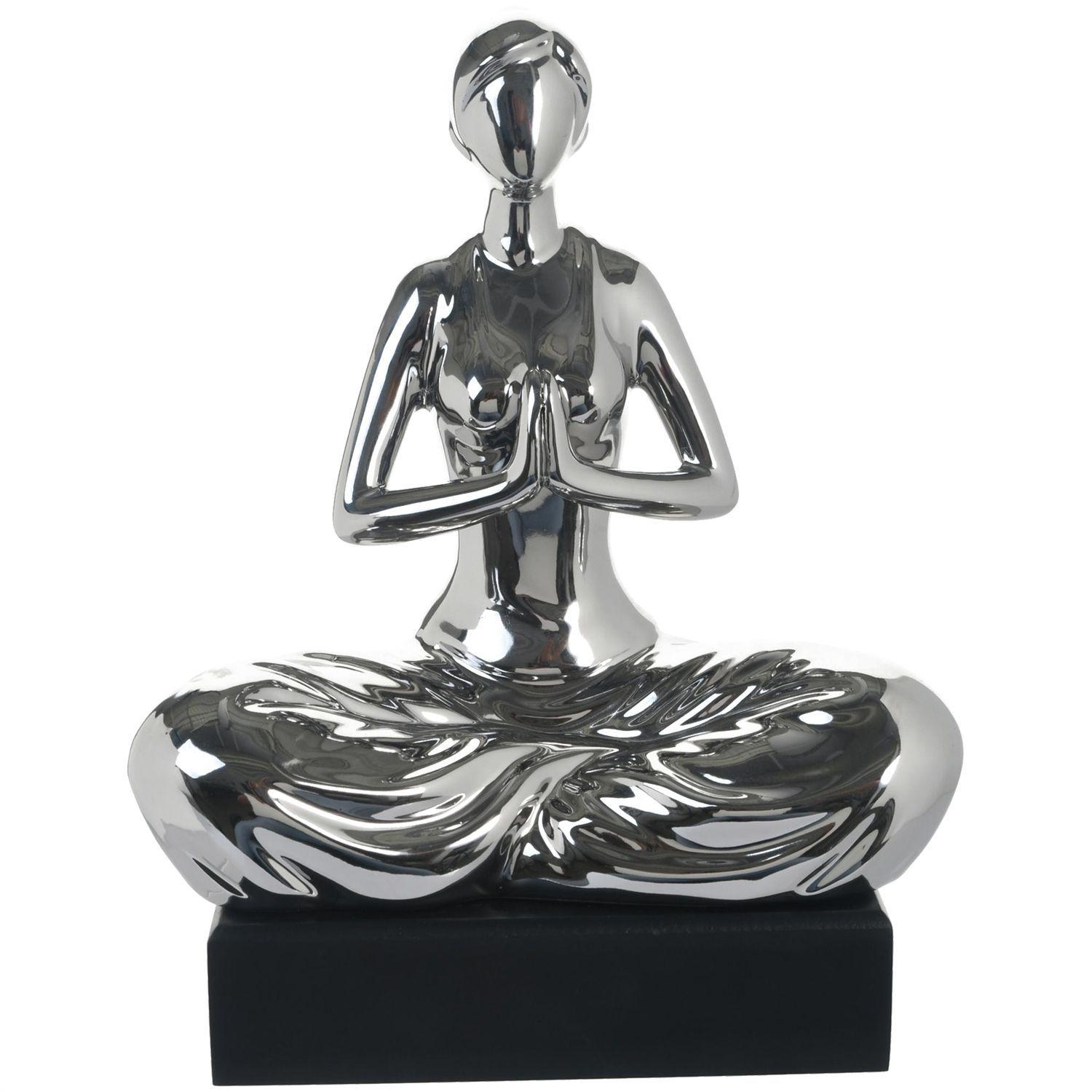 Figura Decorativa Namaste Silver-0