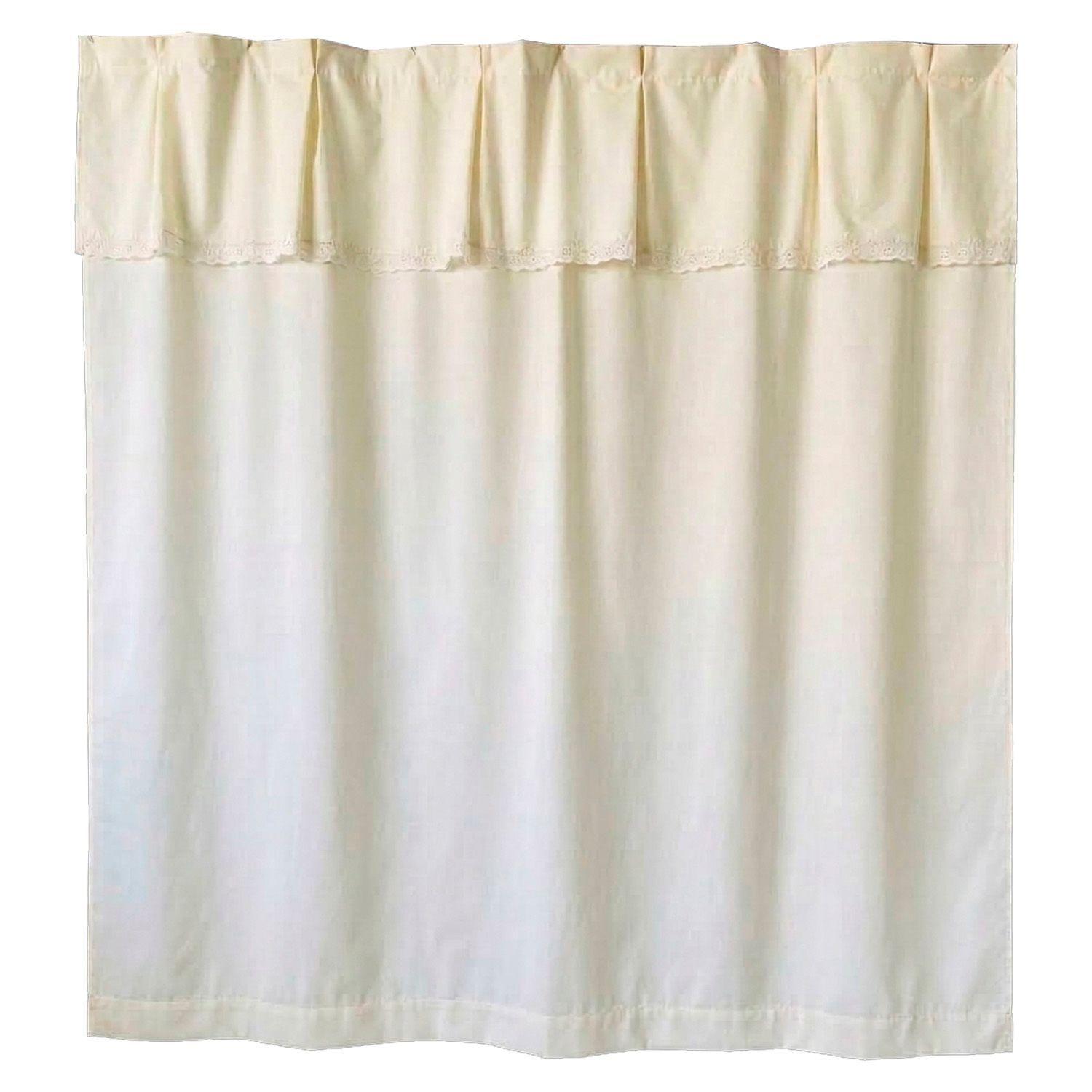 Juego de Cortina para Baño 6 Pzas Broderie Beige-3