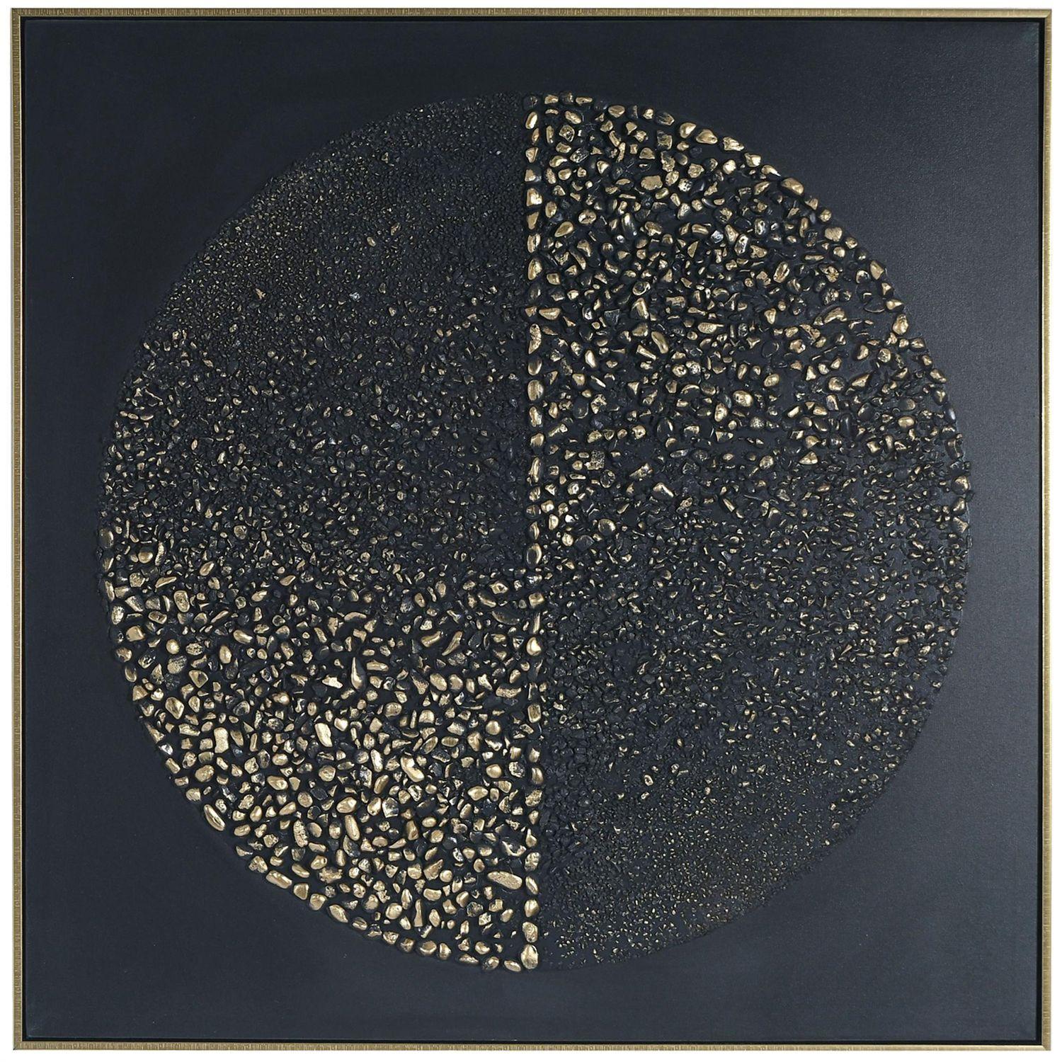 Cuadro Decorativo Piedras Black 82 x 82-0