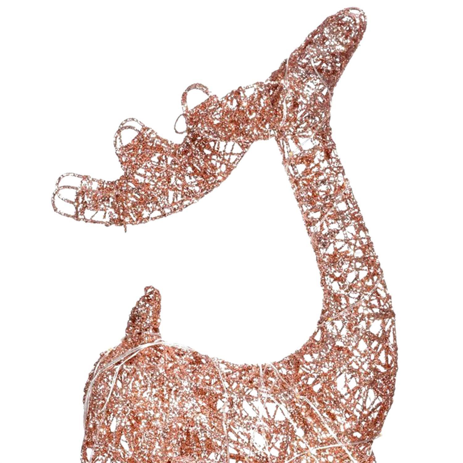 Reno Navideño Luces Led Gold Mediano-2