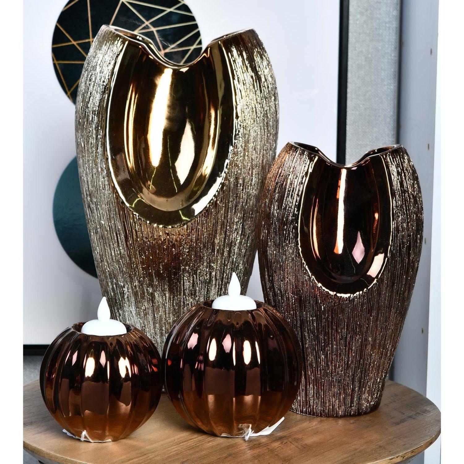 Jarrón Decorativo Berlin Alto Gold-3