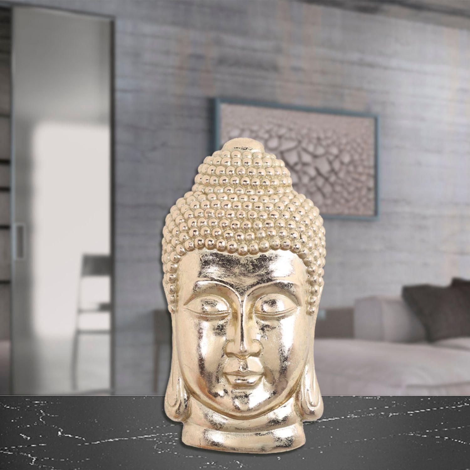 Figura Decorativa Cabeza de Buda Gold-3