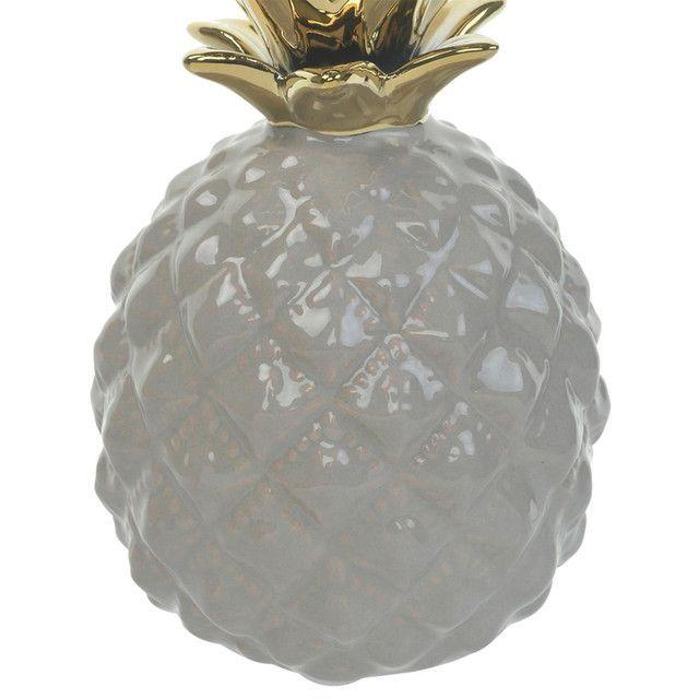 Figura Decorativa Piña Clemont Ocre-1