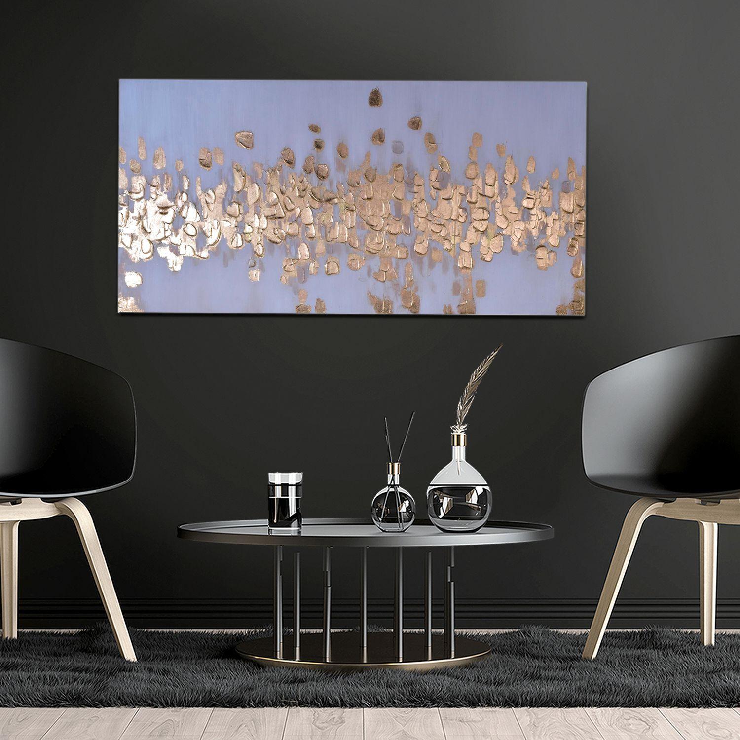 Cuadro Decorativo Tornado Gold 140 x 70-3