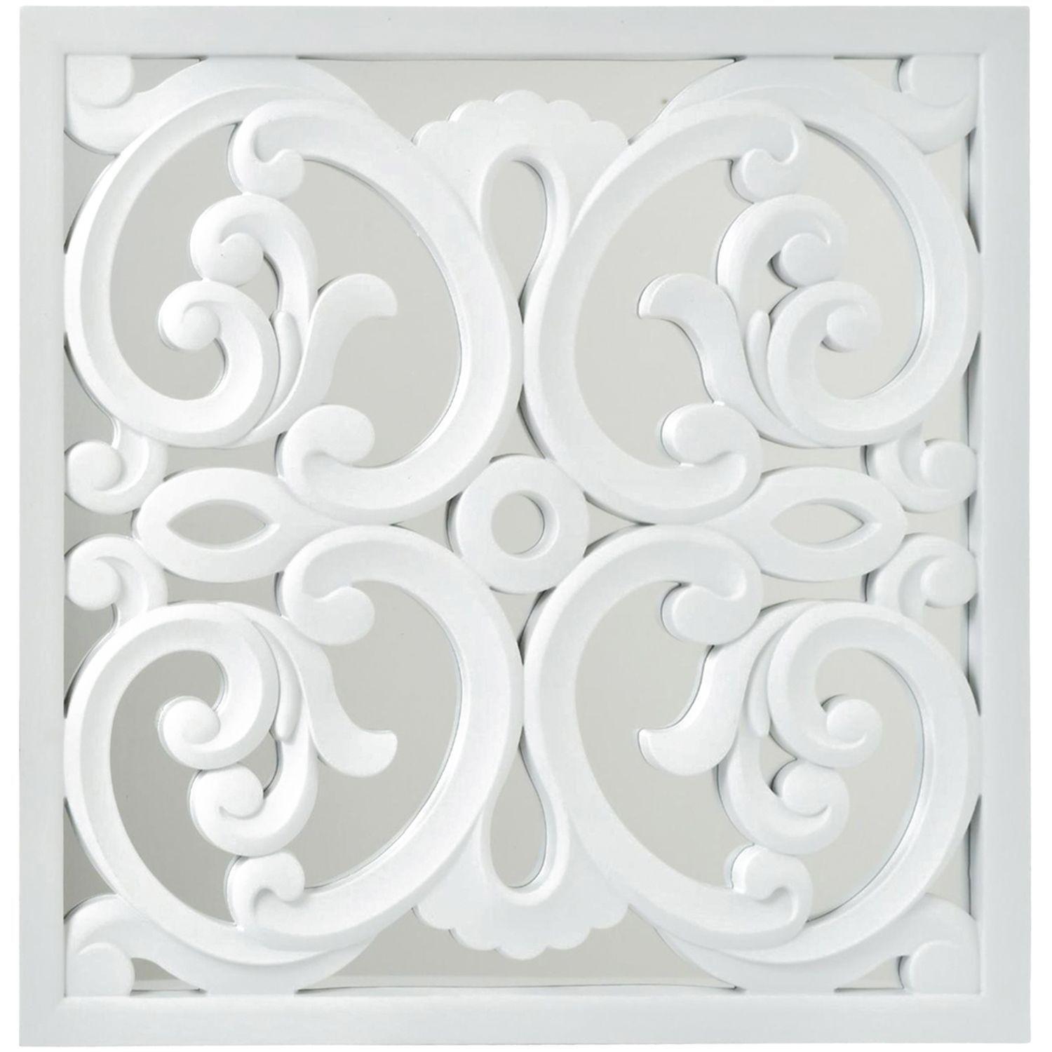 Espejo Decorativo Placa Valencia Blanco-0