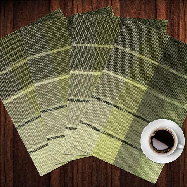 Set 4 Individuales Decorativo Merlin Verde-2