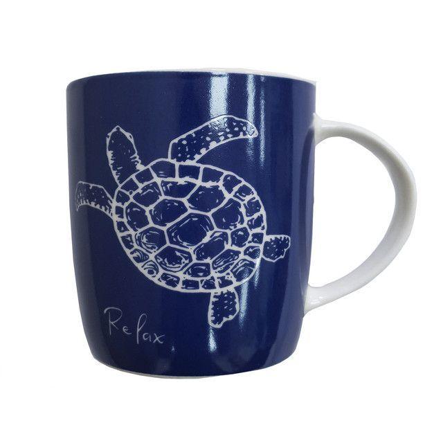 Tazón Decorativo Ocean Turtle Blue-0