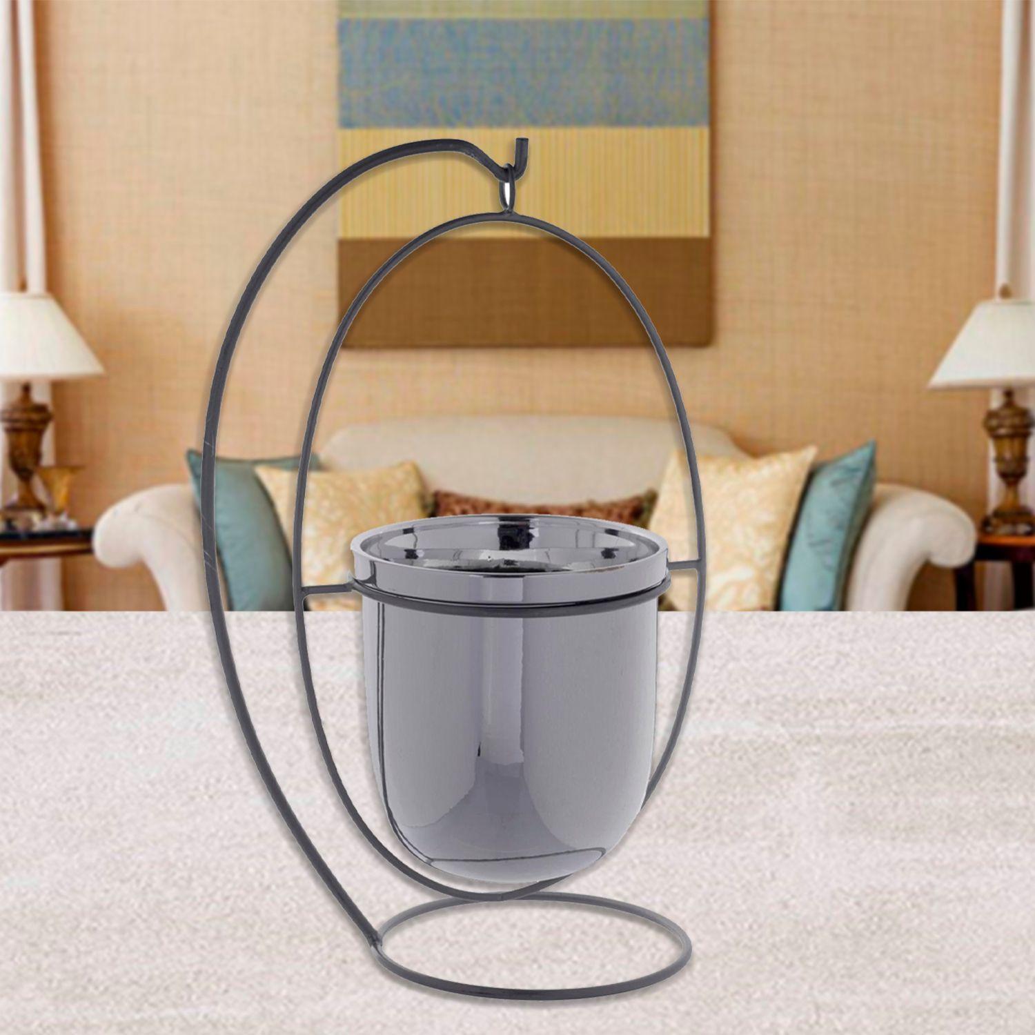 Maceta Decorativa Pendulo Silver-3