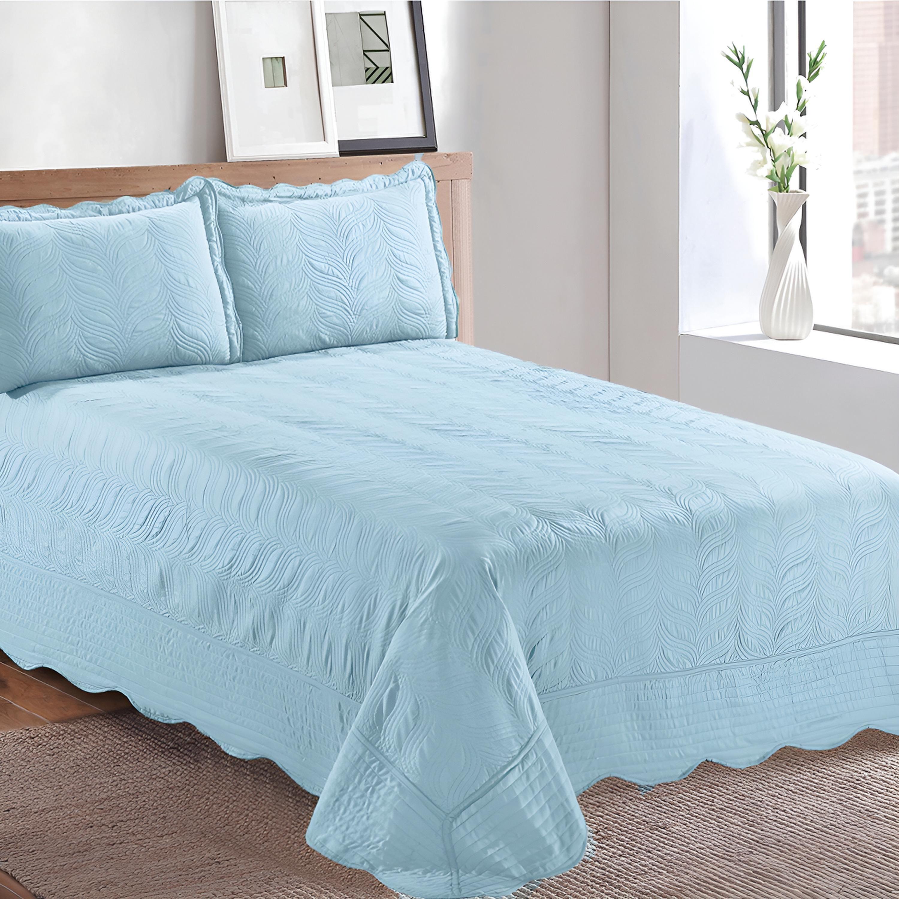 Quilt Bordado 1,5 Plaza Versailles Aqua-3