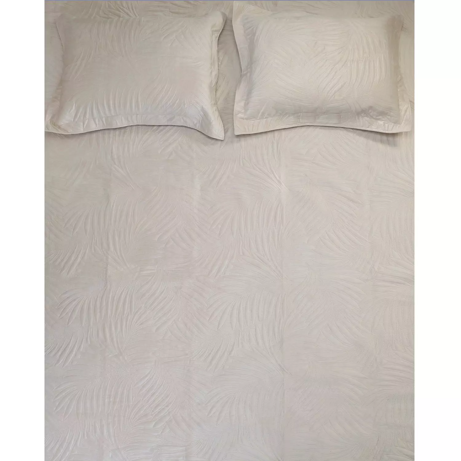 Quilt Liso Velvet Ibiza Crudo 2 Plazas-3