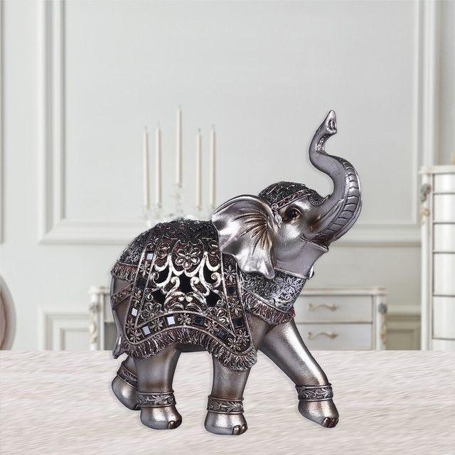 Figura Decorativa Elefante Silver-3
