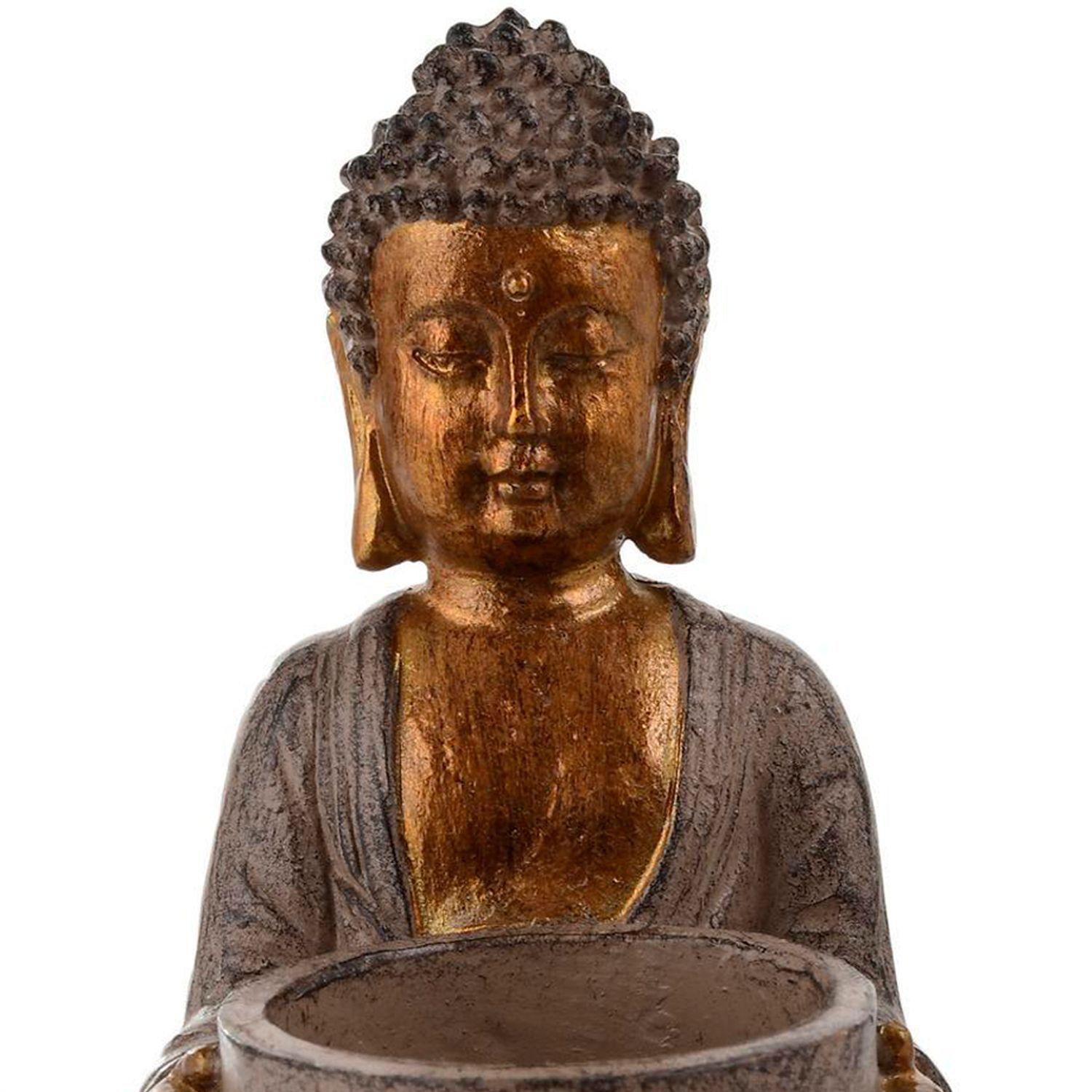 Portavela Decorativo Buda Gold-3
