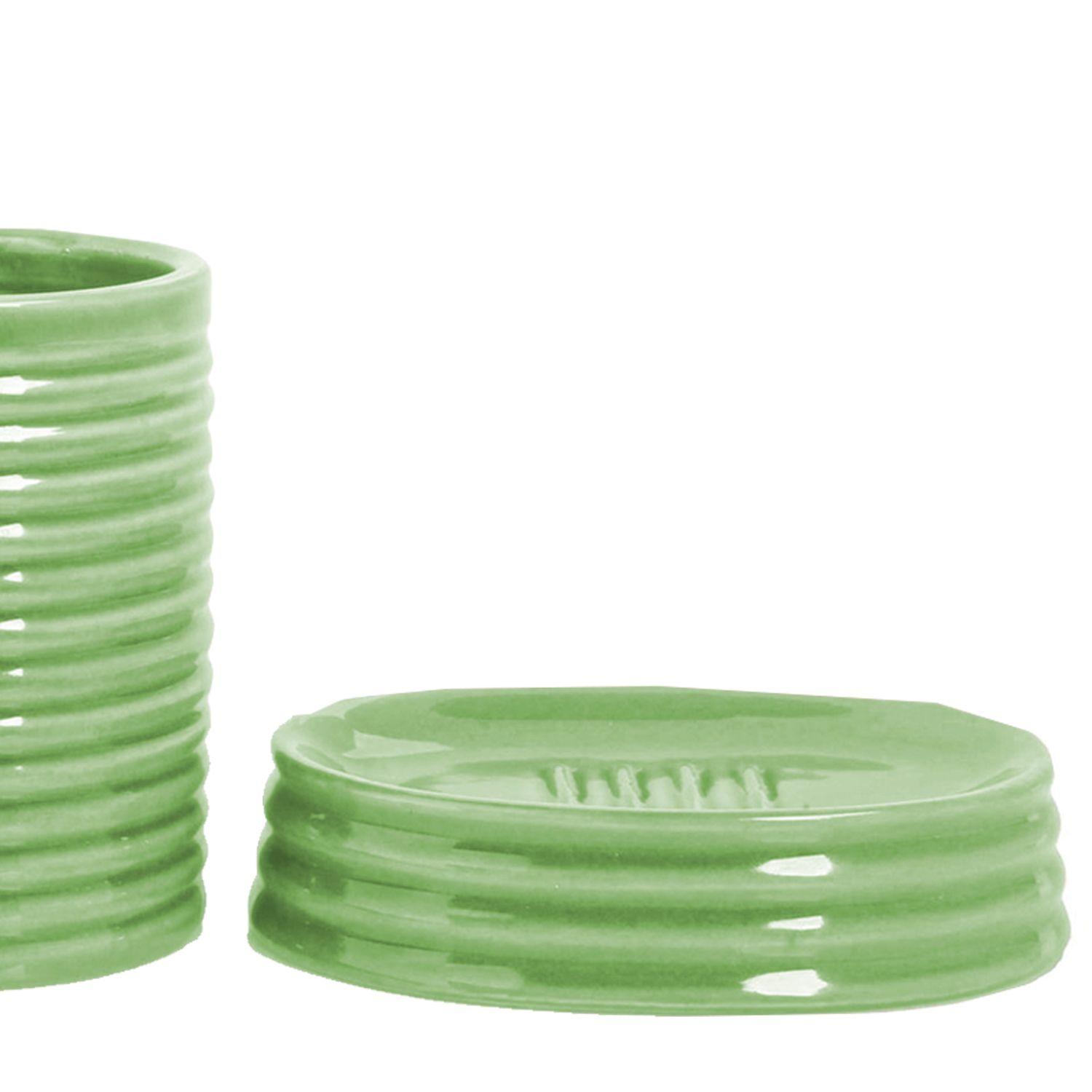 Juego de Jaboneras Deco Creta Verde 3 Piezas-2