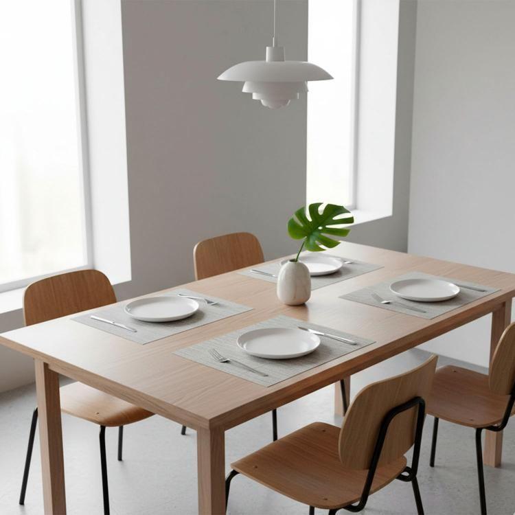 Set de Individuales Decorativo Pagoda 4 Piezas Gris-2