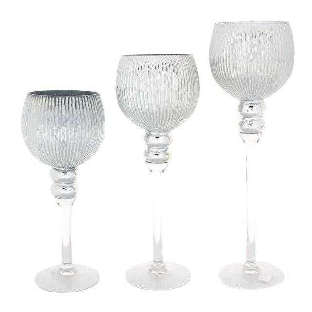 Juego Portavelas Decorativo Córcega 3 Pzas-0