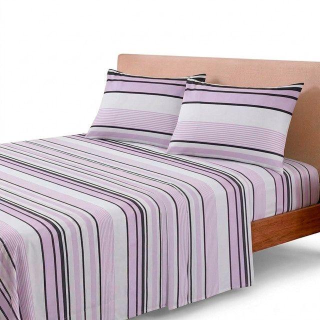 Juego Sábana 144 Hilos King Verona Lila-0