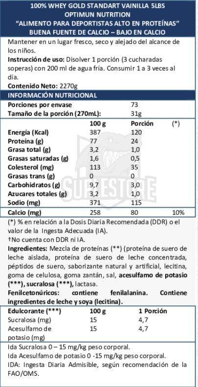 	ON Whey Gold Standard 100% Whey 5lb Banana						-1