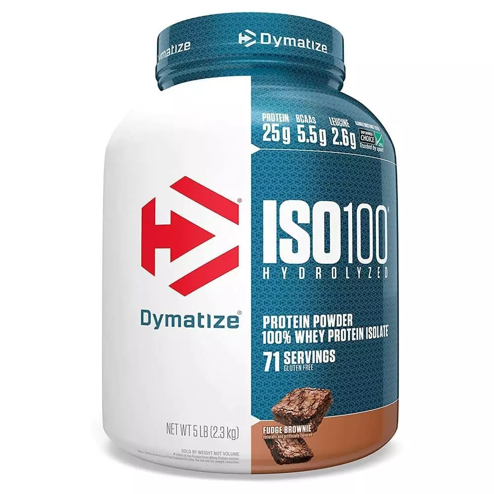 Dymatize Iso 100 (5 Lb) - Proteina Hidrolizada Fudge brownie-0