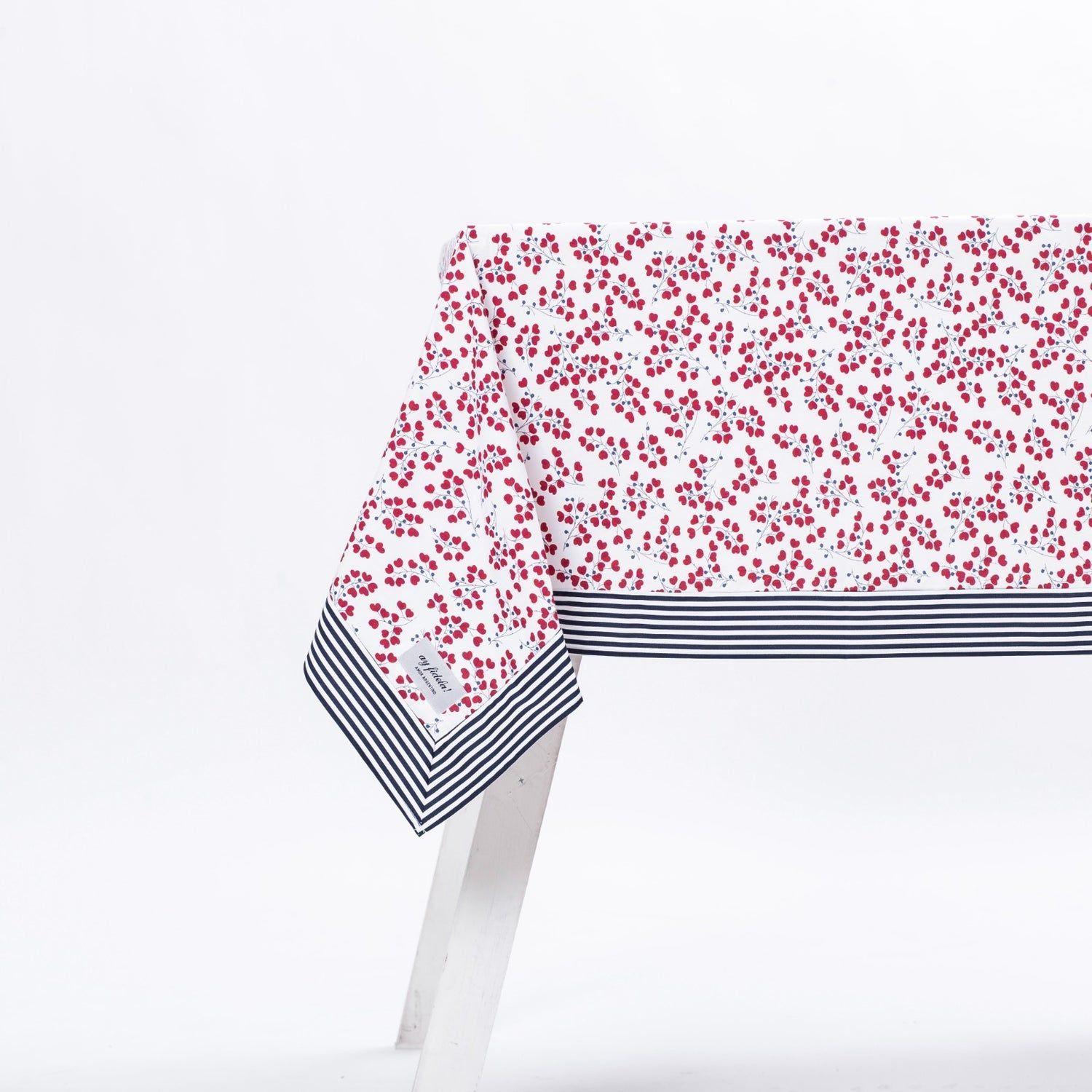 Mantel Campanitas / Rayas - Rectangular -0