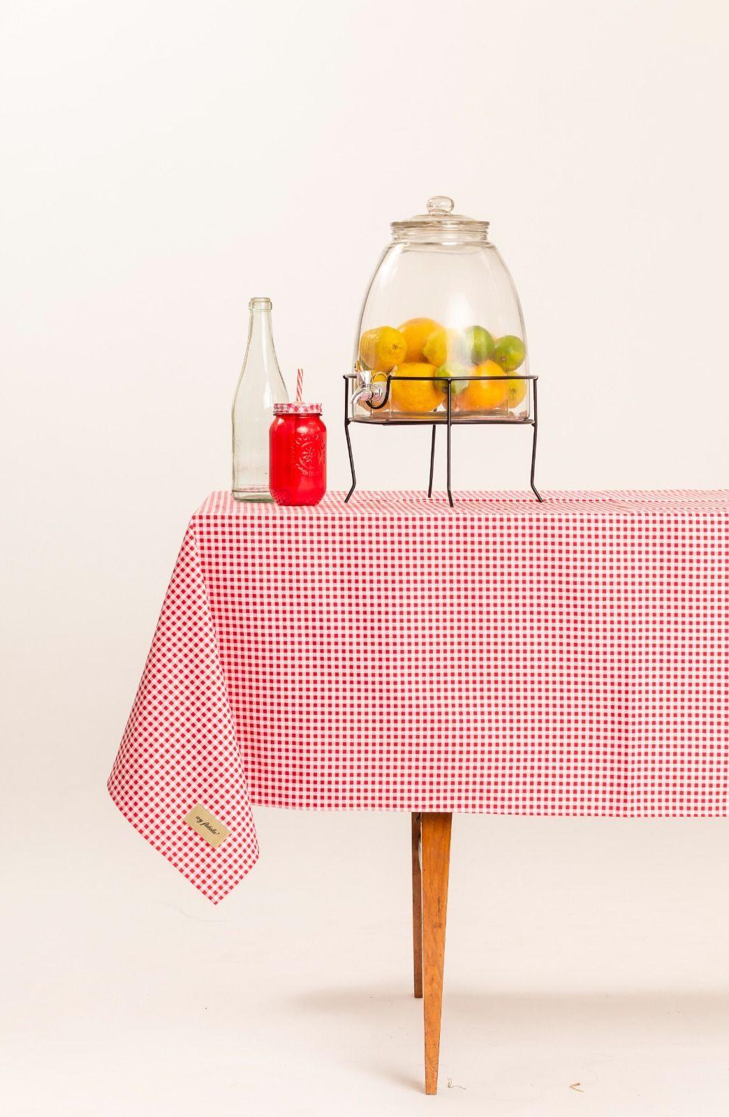 Mantel Betania - Picnic Rojo y Blanco - Rectangular-0