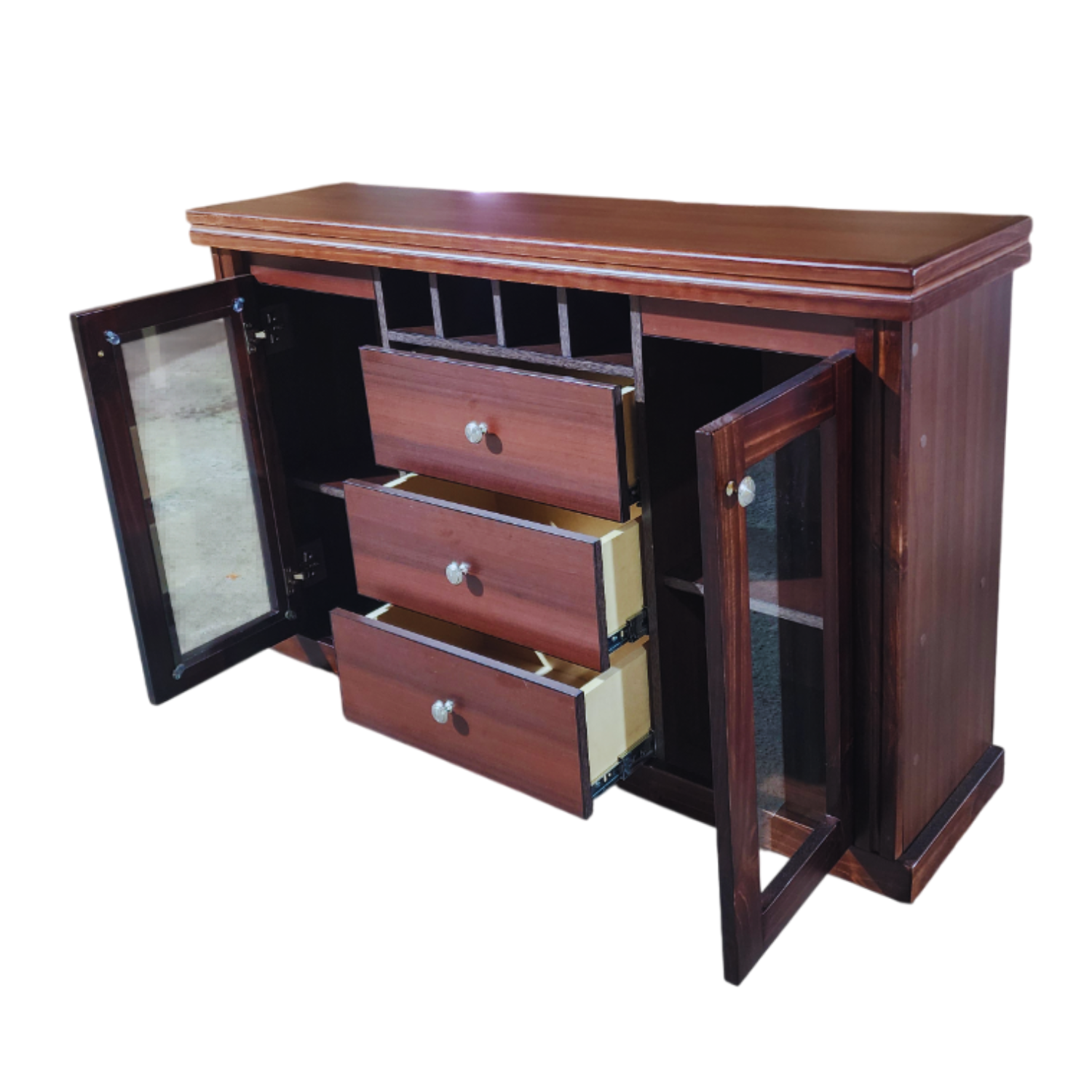 Buffet Nara Chocolate Rectangular Vidrio -3