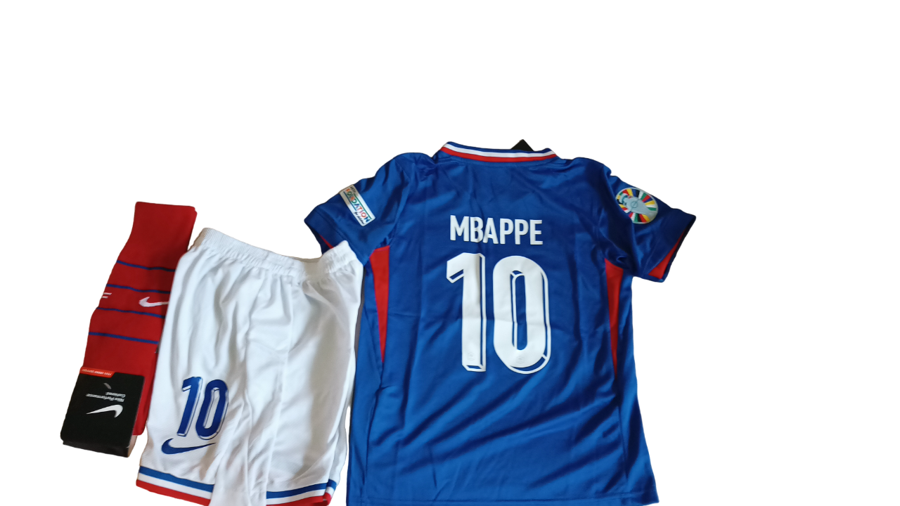 KIT PACK CONJUNTO NIÑOS FRANCIA MBAPPE 2024 2025-3