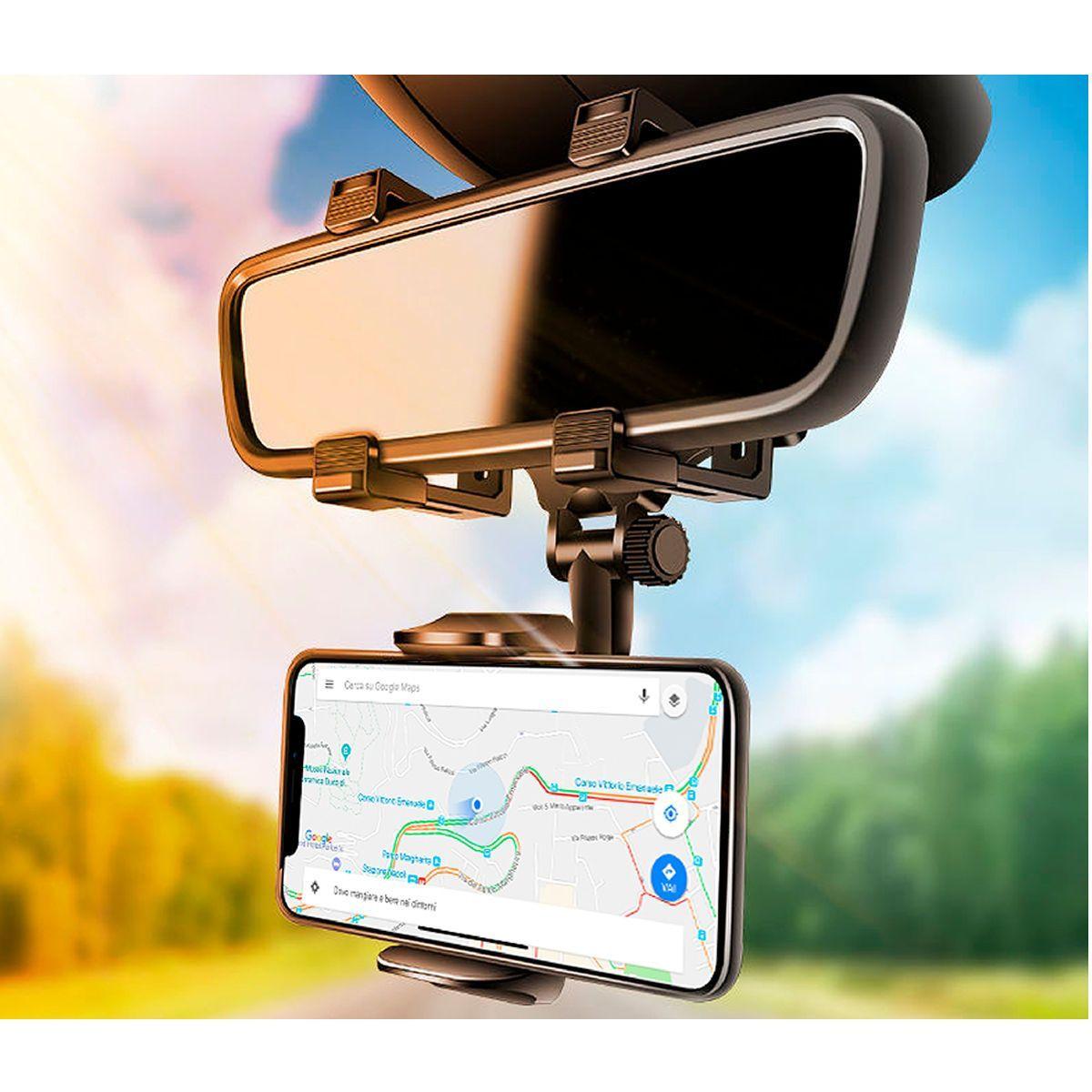 Soporte SmartPhones Espejo Retrovisor-2
