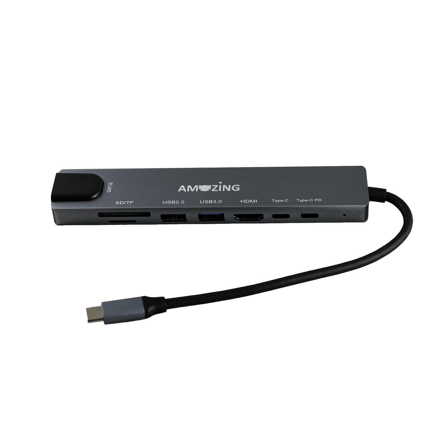Adaptador Múltiple Tipo C/ HDMI 8 en 1-4