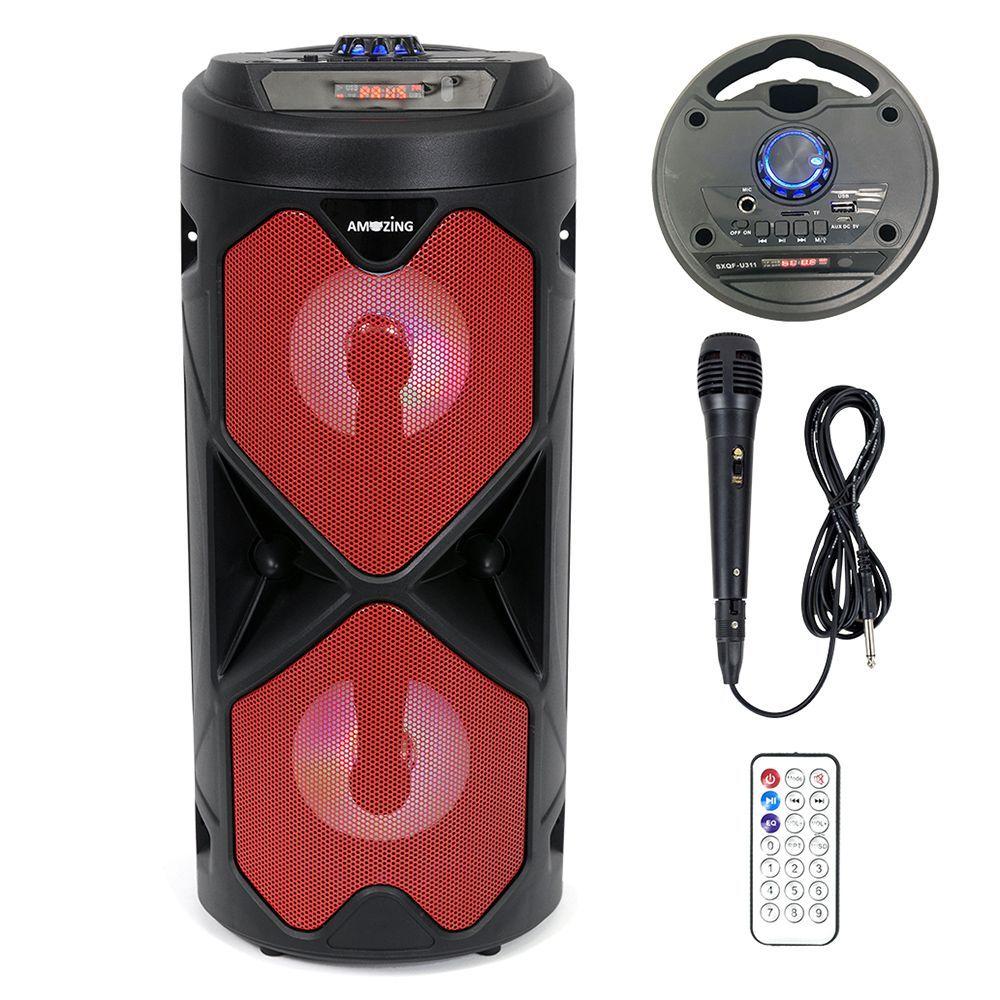 Parlante Bluetooth karaoke inalámbrico. Big Pro 500 RED-2