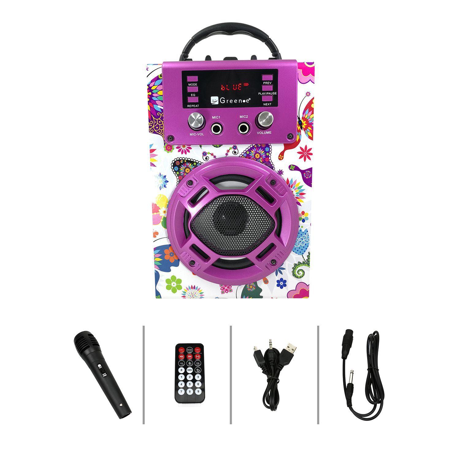 Parlante Bluetooth mini karaoke Mariposas-3