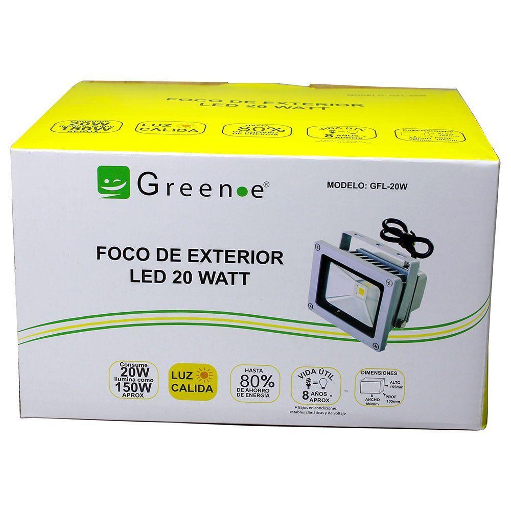 Focos Exterior de 20w. X 4 unidades. Luz Cálida-3