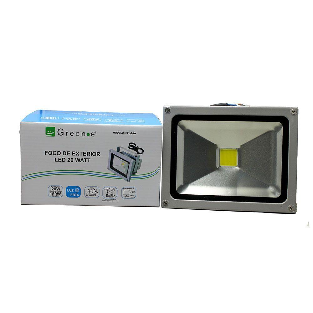 Foco Exterior  de 20w.Luz Fría-2