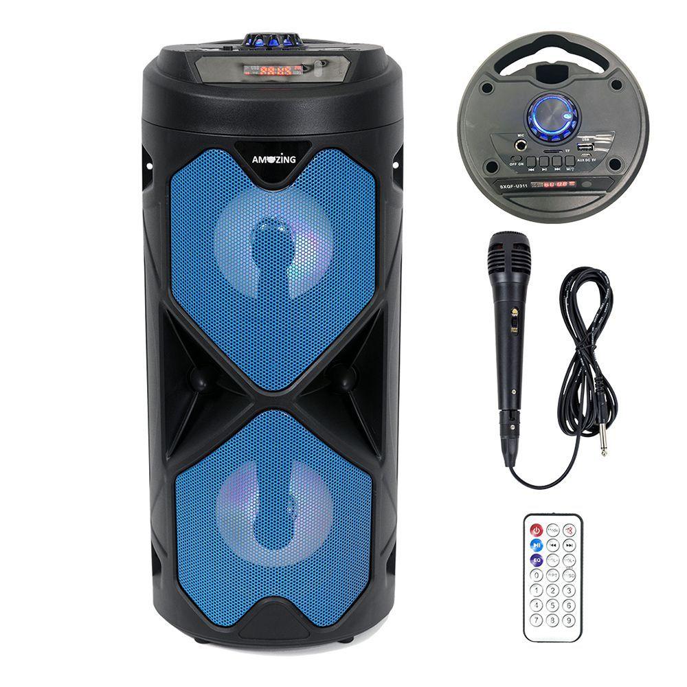 Parlante Bluetooth karaoke inalámbrico. Big Pro 500. Blue -2