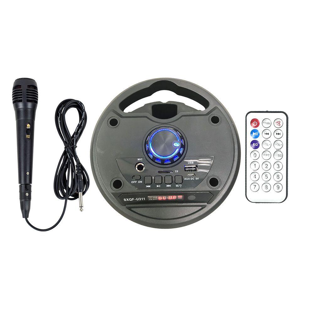 Parlante Bluetooth karaoke inalámbrico. Big Pro 500. Blue -3