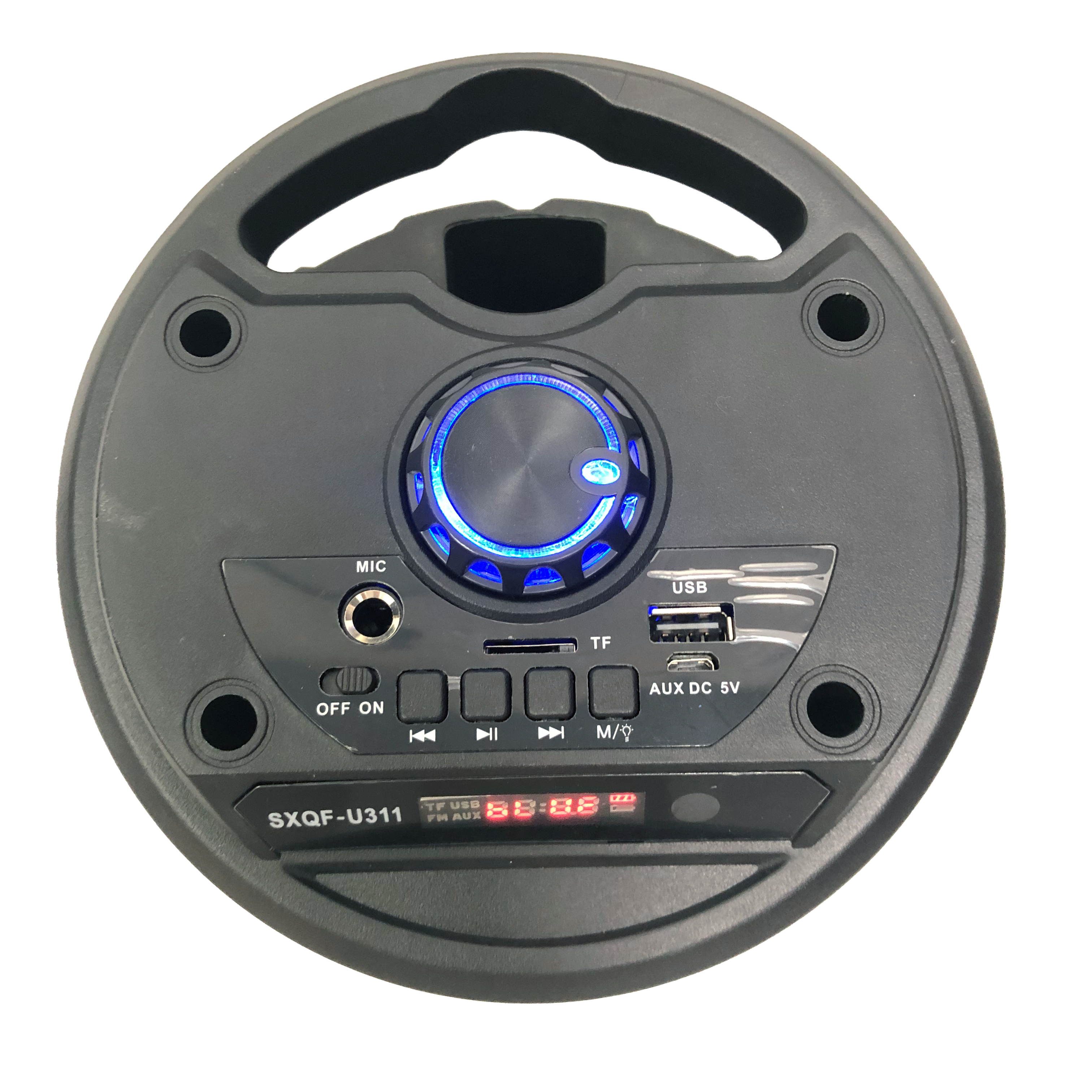Parlante Bluetooth karaoke inalámbrico. Big Pro 500. Blue -4
