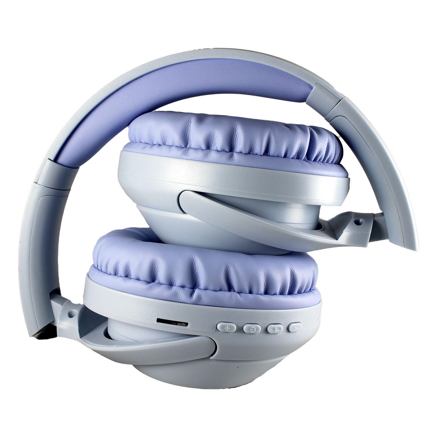 Audífono JST-35A Super Bass / Bluetooth 5.3 celeste-2