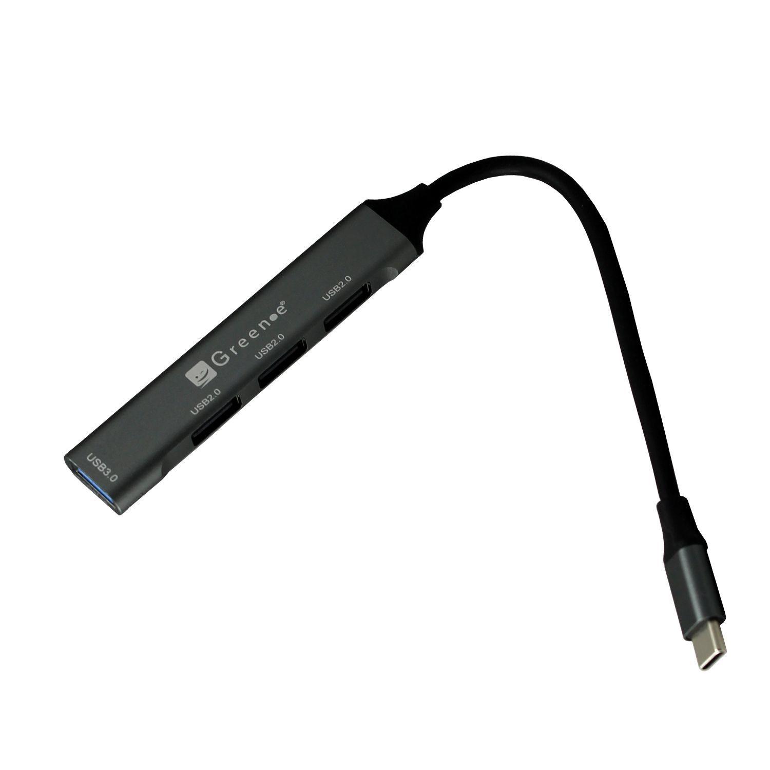 Adaptador HUB USB Tipo C con 4 Puertos USB/ Carga y Transferencia-2