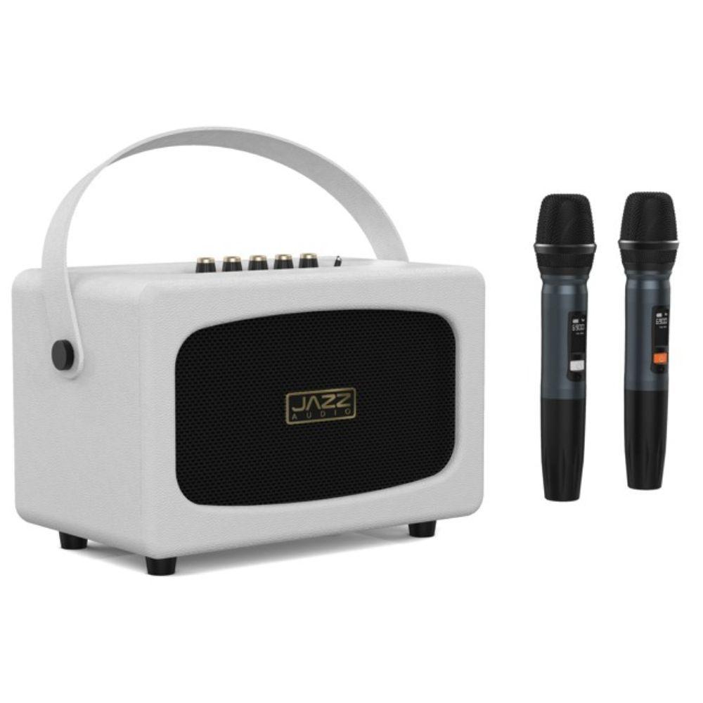 PARLANTE PORTABLE ALTA FIDELIDAD JAZZ AUDIO THE FRONT MAN BLANCO-0