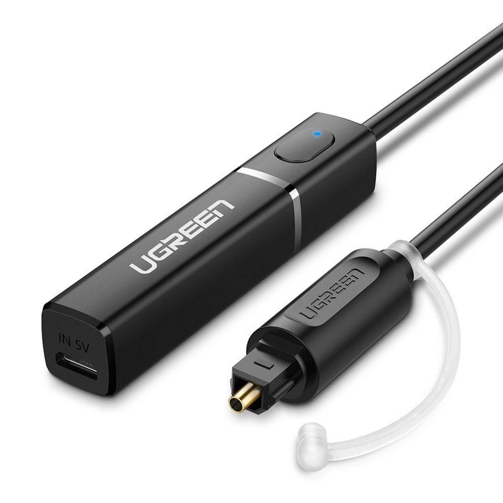 ADAPTADOR AUDIO OPTICO DIGITAL TRANSMISOR BLUETOOTH A2DP 5.0 UGREEN CM150-0
