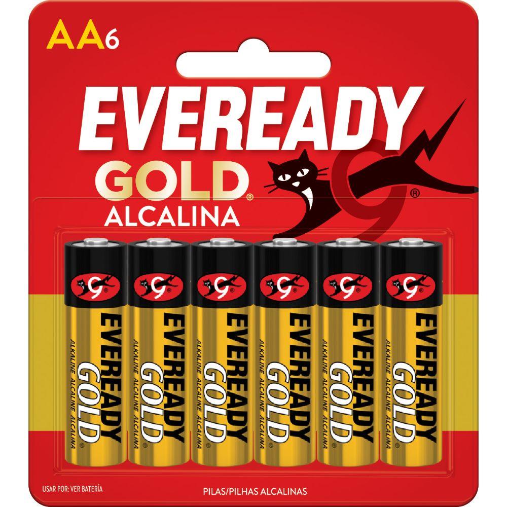 PILA ALCALINA AAX6 GOLD EVEREADY 911099-0