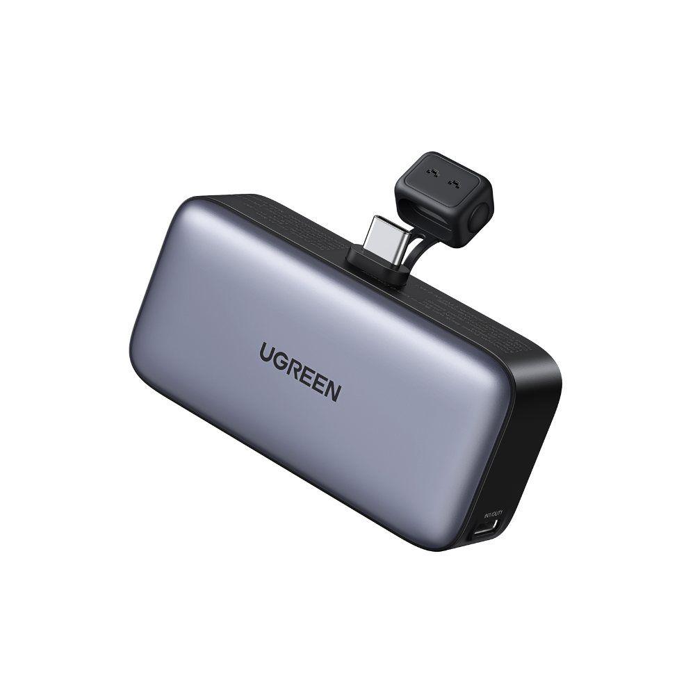 MINI BATERIA ULTRA-PORTATIL 5.000MAH USB-C 20W + 1USB-C HEMBRA / PANTALLA / GRIS UGREEN PB503-0