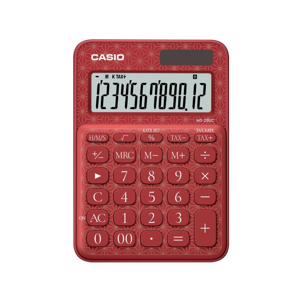 CALCULADORA CASIO SOBREMESA MS-20UC-JRD-0